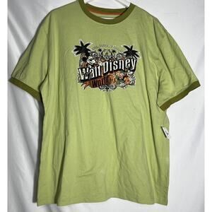 Walt Disney World Shirt XL Live, Laugh & Relax Green Disney Parks Mickey Goofy